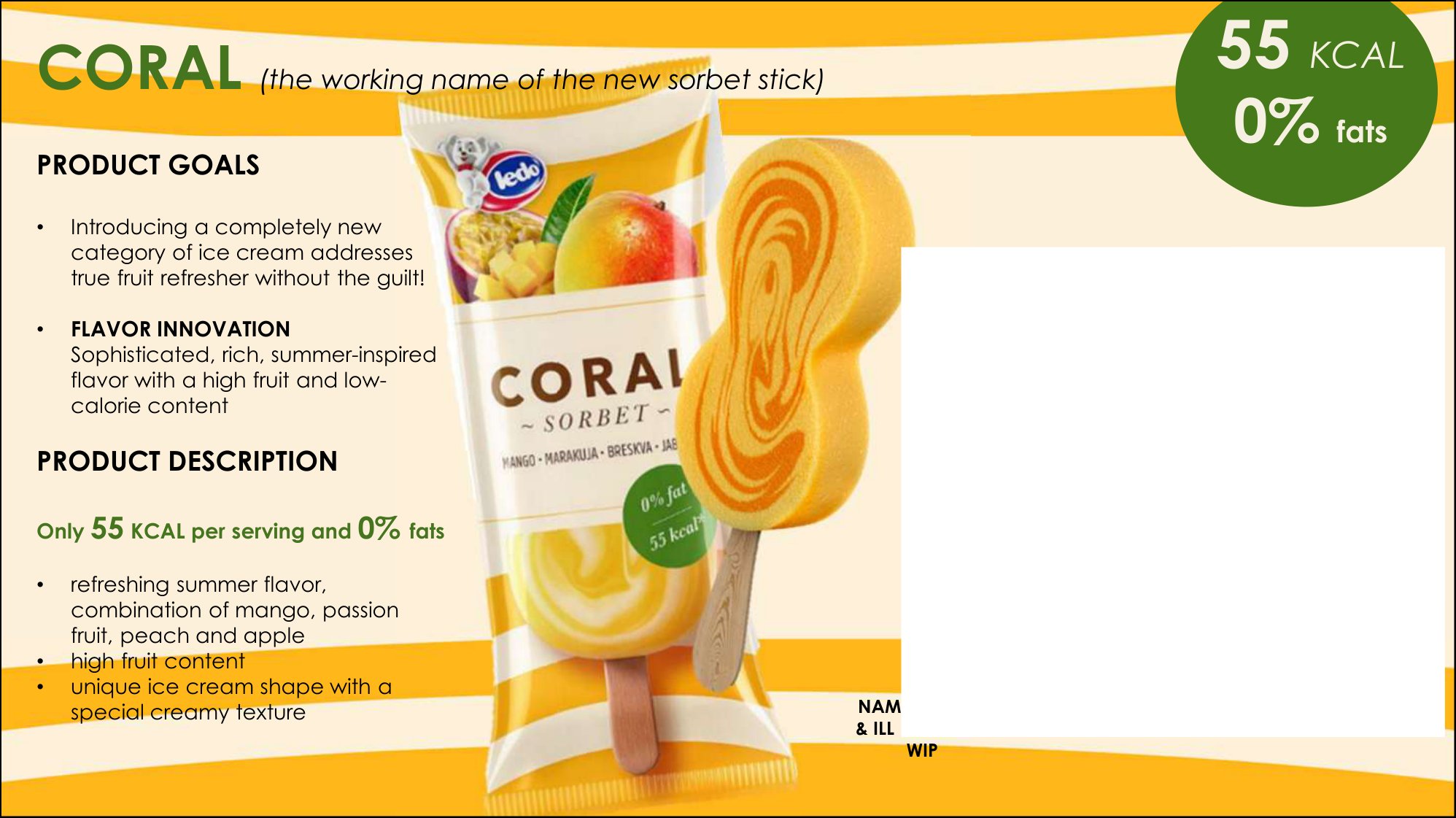 Coral sorbet