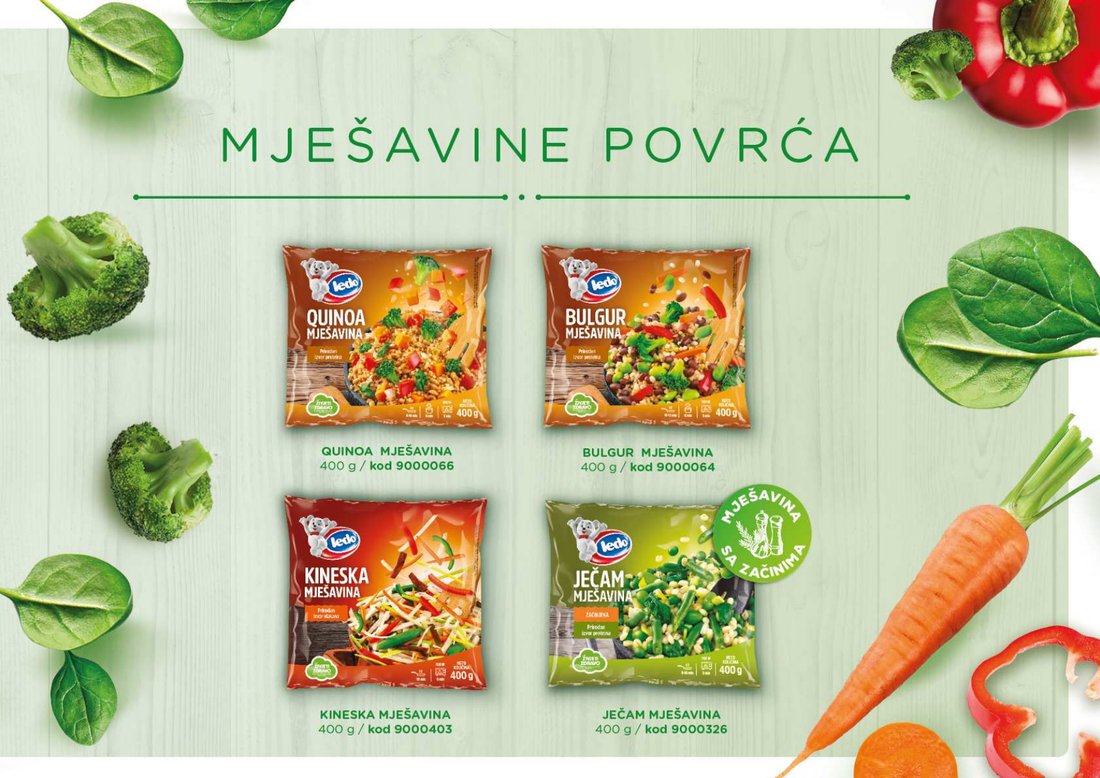 Zeleninové zmesi s obilninami